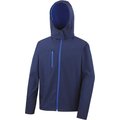 Chaqueta Softshell con capucha hombre Navy / Royal Xl