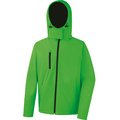 Chaqueta Softshell con capucha hombre Vivid Green / Black Xl