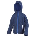 Chaqueta Softshell con capucha para niños Navy / Royal Blue 9/10 Ans