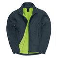 Chaqueta Softshell hombre con bolsillos Navy / Neon Green Xxl
