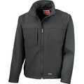 Chaqueta Softshell hombre impermeable cortavientos Black M