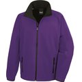 Chaqueta Softshell hombre transpirable y cortavientos Purple / Black L