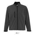 Chaqueta Softshell Impermeable Hombre Gris Carbón 3Xl