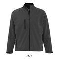 Chaqueta Softshell Impermeable Hombre Gris Carbón XXL