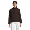 Chaqueta Softshell Impermeable Mujer 340g Marrón Chocolate S