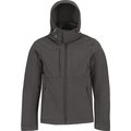 Chaqueta Softshell interior de micropolar con capucha DARK GREY XXL