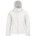 Chaqueta Softshell interior de micropolar con capucha White M