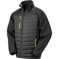 Chaqueta Softshell ligera y cálida Black / Lime L