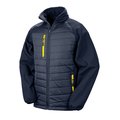 Chaqueta Softshell ligera y cálida Navy / Yellow 3Xl