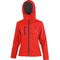 Chaqueta Softshell mujer con capucha Red / Black L