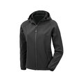 Chaqueta softshell reciclada con capucha mujer Black Xs