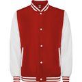 Chaqueta unisex bicolor ligeramente acolchada Rojo/Blanco 3Xl