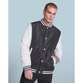 Chaqueta unisex bicolor ligeramente acolchada