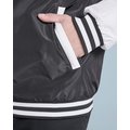 Chaqueta unisex bicolor ligeramente acolchada