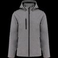 Chaquetas softshell con capucha y mangas extraíbles Unisex Marl Grey 4XL