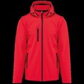 Chaquetas softshell con capucha y mangas extraíbles Unisex Red M