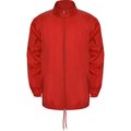 Chubasquero impermeable con capucha extraíble Rojo L