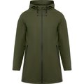 Chubasquero Impermeable con Capucha Verde Militar Oscuro S