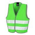 Chaleco alta visibilidad para niños Lime 10/12 Ans