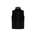 Chaleco polar unisex con cremallera Black / Grey Xl