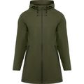 Chubasquero Mujer Capucha Fija Verde Militar Oscuro 3Xl
