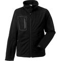 Chaqueta impermeable transpirable SoftShell hombre Black L