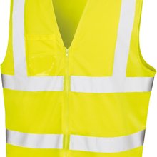 Chaleco con cremallera y bandas reflectantes Fluorescent Yellow S/M