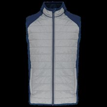 Chaleco deportivo unisex Marl Grey / Sporty Navy Xs