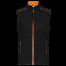 Chaleco hombre con bolsillos Black / Orange S