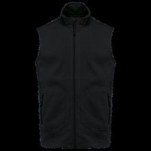 Chaleco micropolar reciclado unisex Black M
