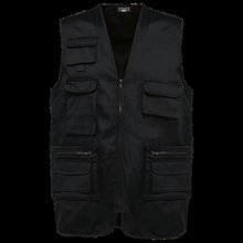 Chaleco multibolsillos con forro unisex Black Xs