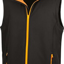 Chaleco Softshell hombre resistente al agua Black / Orange S