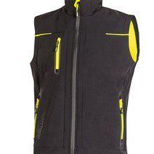 Chaleco softshell impermeable y resistente al viento Black Carbon S
