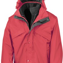 Chaqueta 3 en 1 impermeable Red / Black S