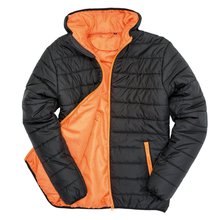 Chaqueta acolchada cortavientos hidrófuga Black / Orange Xs