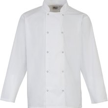 Chaqueta de chef con botones a presión White Xs