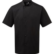 Chaqueta de chef Cuello mandarín Black 4XL