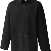Chaqueta de cocina cierre cruzado Black 4XL