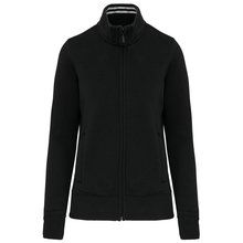Chaqueta de felpa perchada de mujer Black Xs