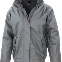 Chaqueta impermeable cortavientos con capucha Grey S