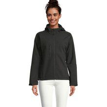 Chaqueta mujer impermeable con capucha Negro L