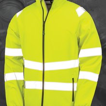 Chaqueta reciclada cortaviento Fluorescent Yellow S