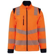 Chaqueta de seguridad con mangas extraibles Hi Viz Orange / Navy Xs
