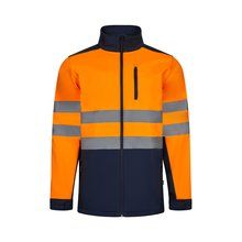 Chaqueta soft shell con forro polar Azul Marino 4Xl