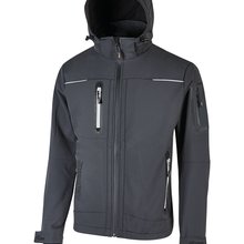 Chaqueta softshell impermeable transpirable Asphalt Grey S