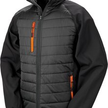 Chaqueta Softshell ligera y cálida Black / Orange Xs