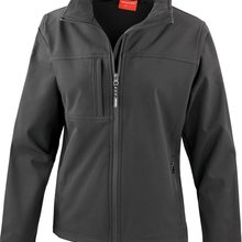 Chaqueta Softshell mujer Hidrófugo y cortavientos Black S