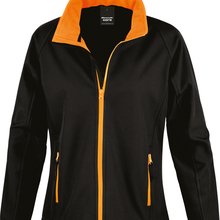 Chaqueta Softshell mujer impermeable Black / Orange Xs