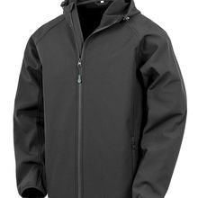 Chaqueta softshell negra reciclada Black S
