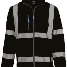 Chaqueta Softshell con Tiras reflectantes Black S